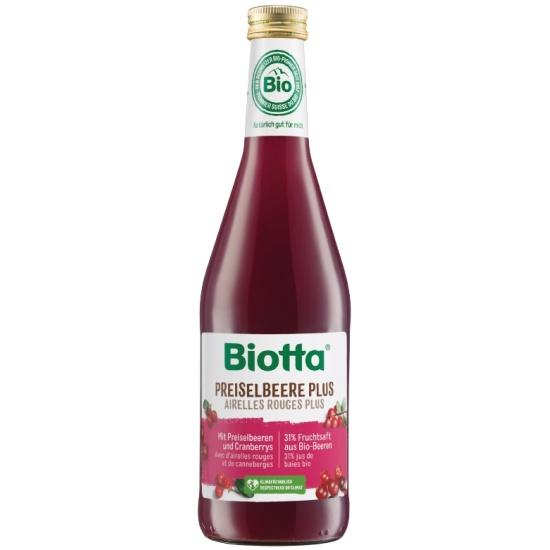 Нектар Biotta БИО из дикорастущей брусники и клюквы 500 мл., стекло