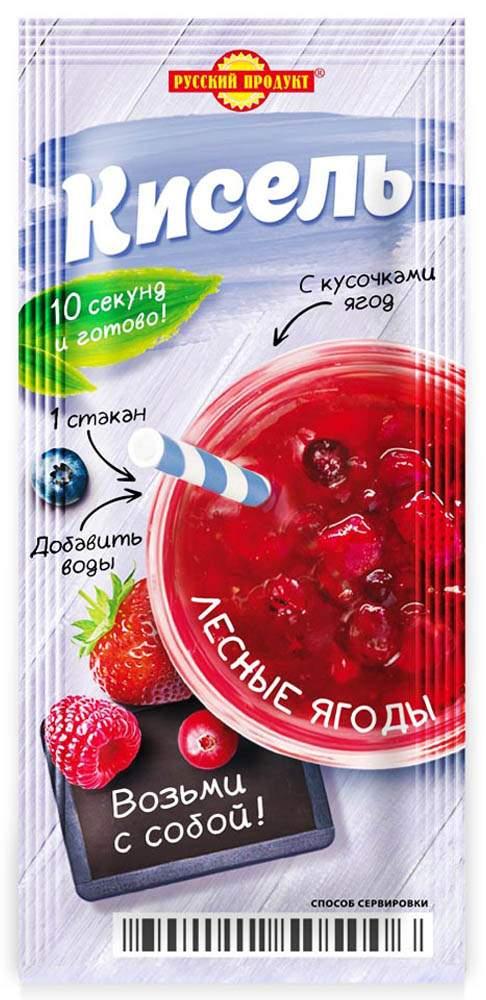 Кисель Русский Продукт лесные ягоды моментального приготовления 25 гр., саше