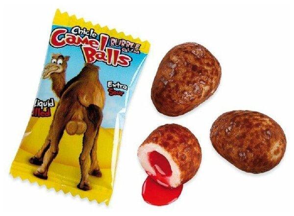 Жевательная резинка Fini Camel Balls с кислой начинкой 5 гр., флоу-пак