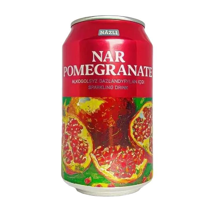 Напиток газированный NAZLI POMEGRANATE гранат 330 мл., ж/б