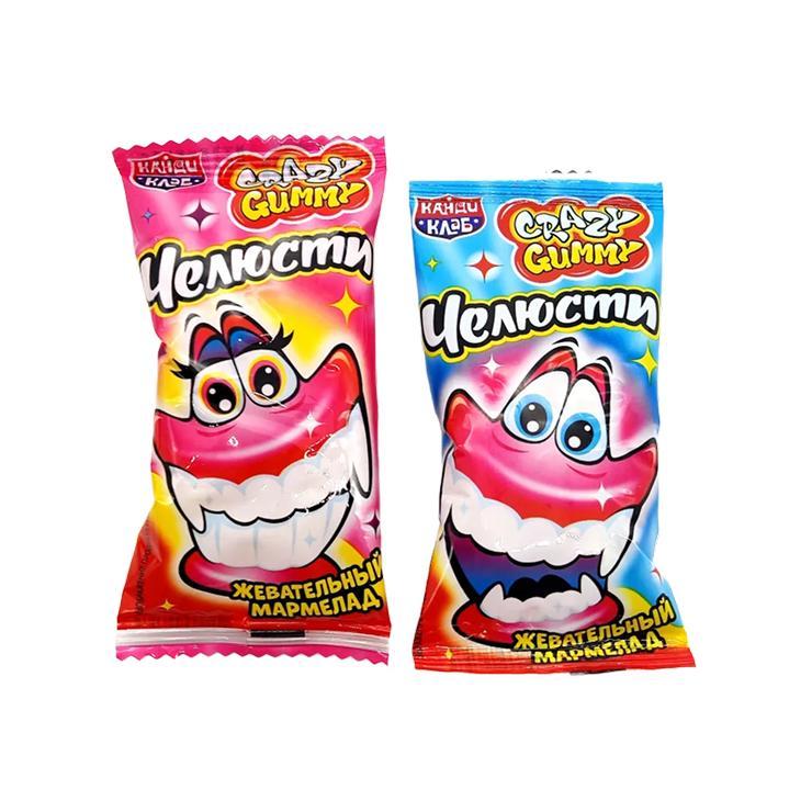 Мармелад жевательный Канди Клаб Crazy Gummy Челюсти 10 гр., флоу-пак