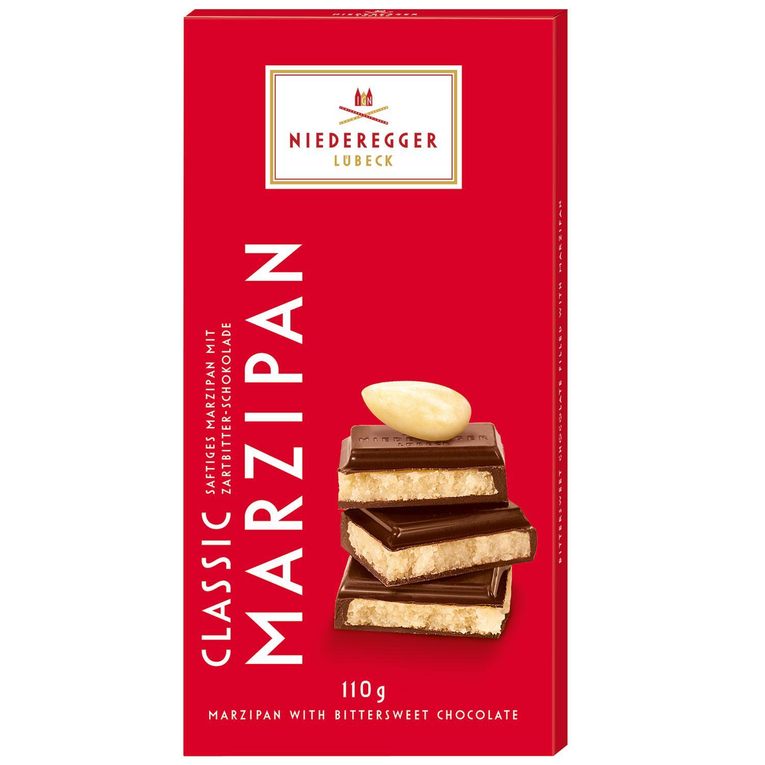 Марципан Niederegger Классический в горьком шоколаде 110 гр., картон