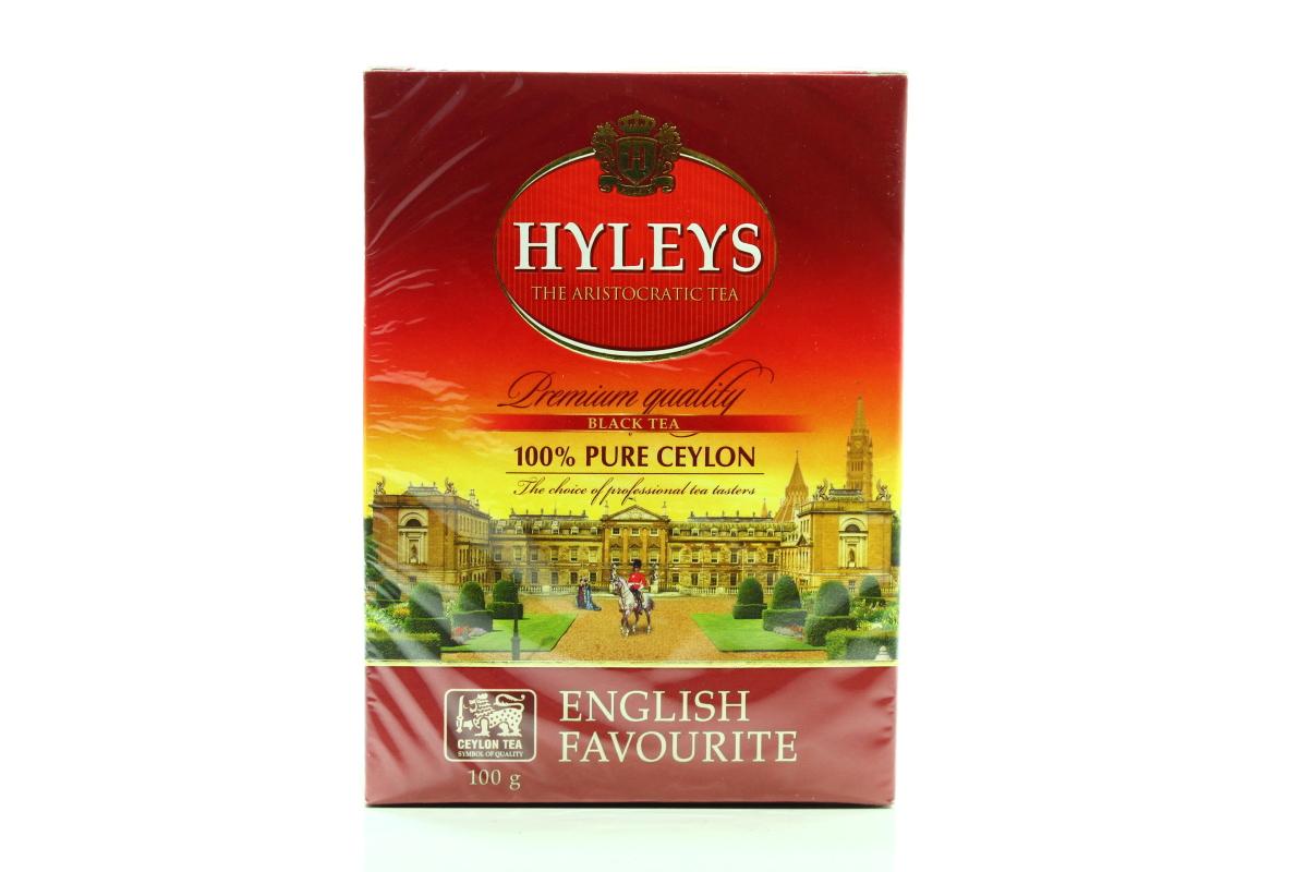 Чай Hyleys Английский фаворит черный листовой, 100 гр., картон
