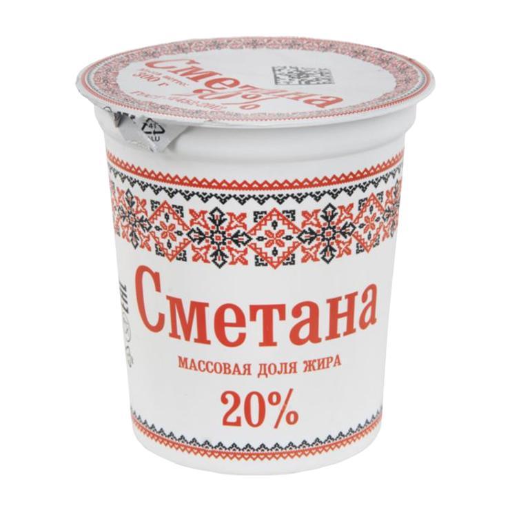Сметана Славянские Кружева 20% 300 гр., стакан