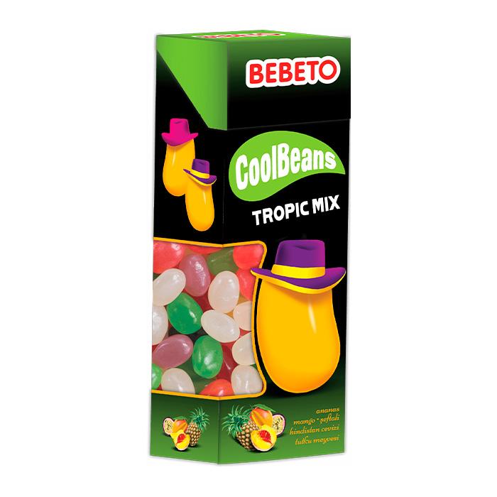 Драже Bebeto Cool Beans Tropical Mix 30 гр., картон