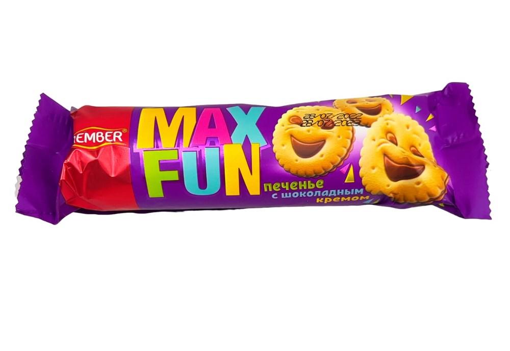 Печенье Max Fun с шоколадной глазурью 73 гр., флоу-пак