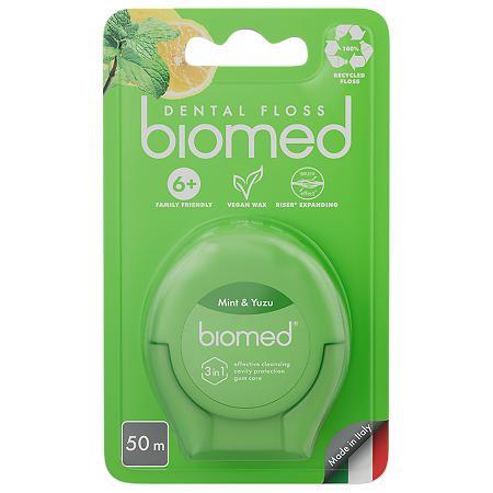 Нить зубная Biomed Professional DentalFloss мята/юдзу 50 м., блистер