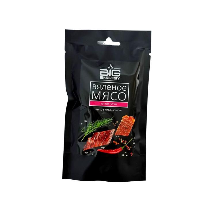 Мясо вяленое Big Energy дикая утка 50 гр., дой-пак