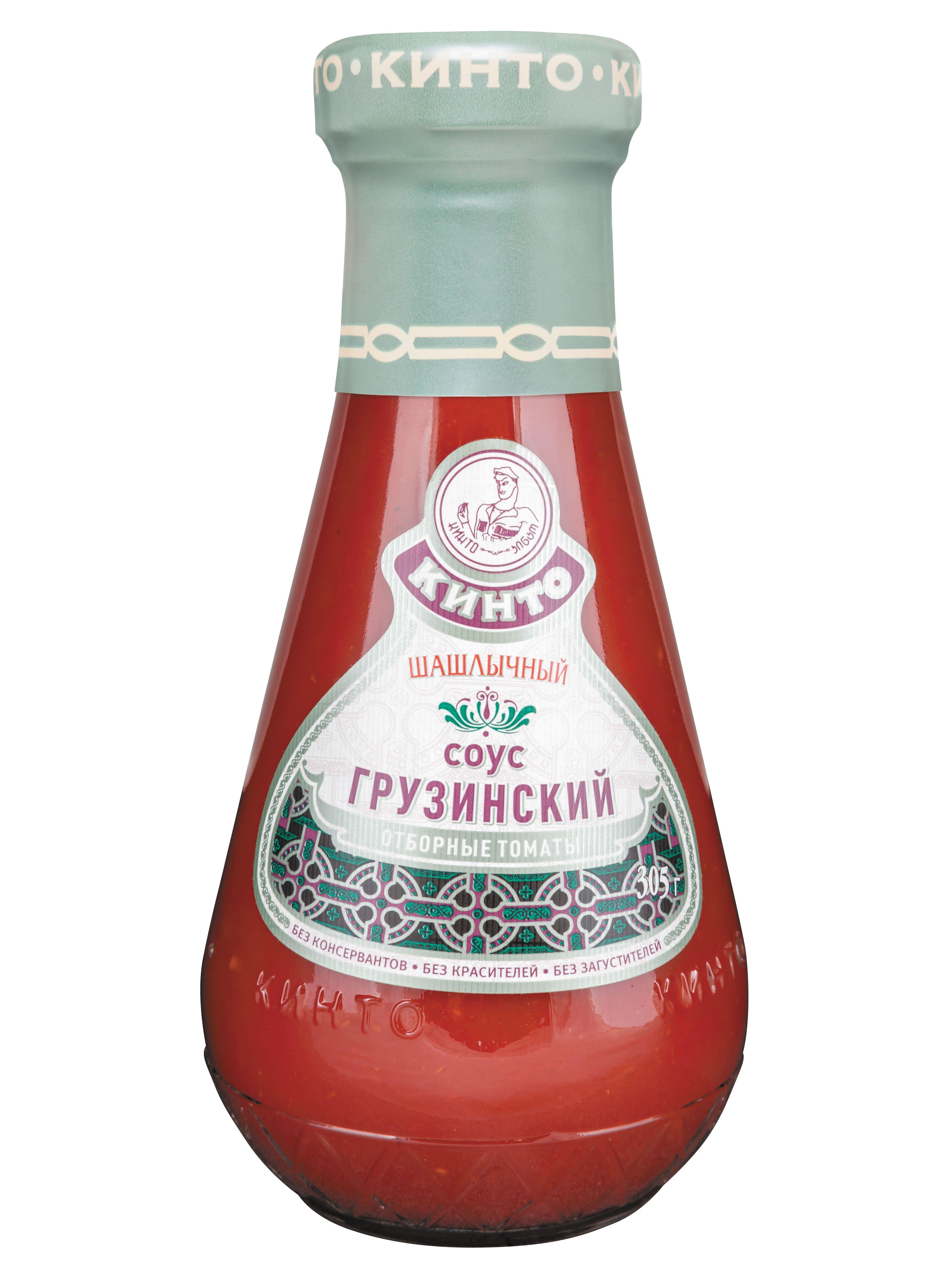 Соус Кинто Грузинский Шашлычный томатный 305 гр., стекло