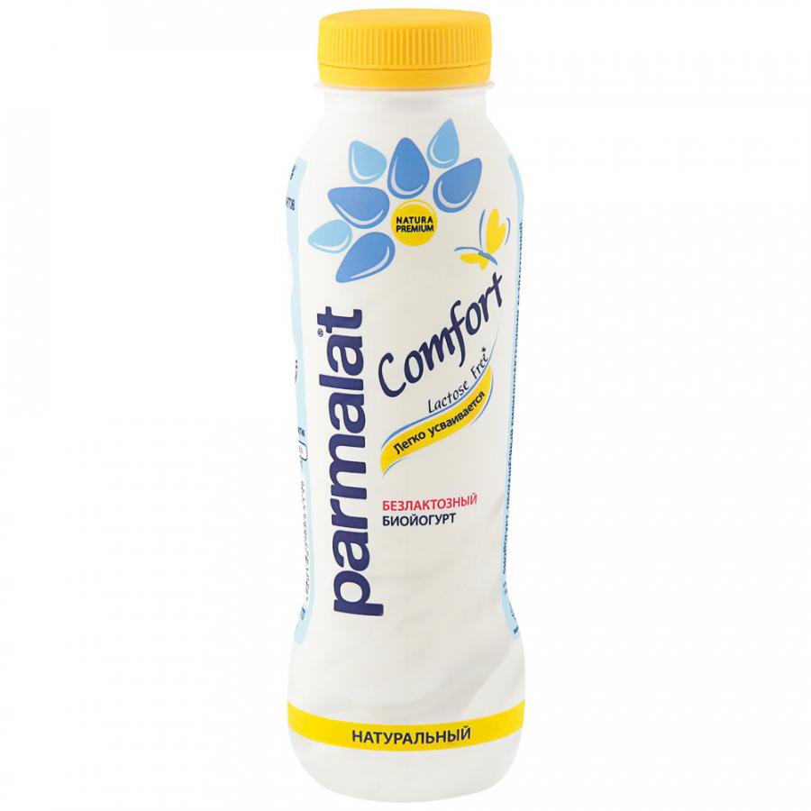 Биойогурт питьевой безлактозный натуральный  1,7% , Parmalat, 290 мл., ПЭТ