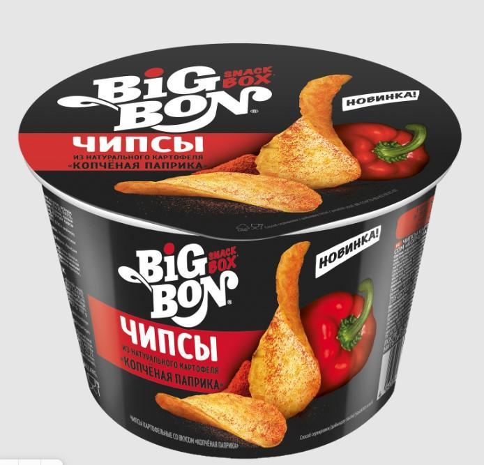Чипсы Big Bon Snack Box Копченая паприка 70 гр., картон