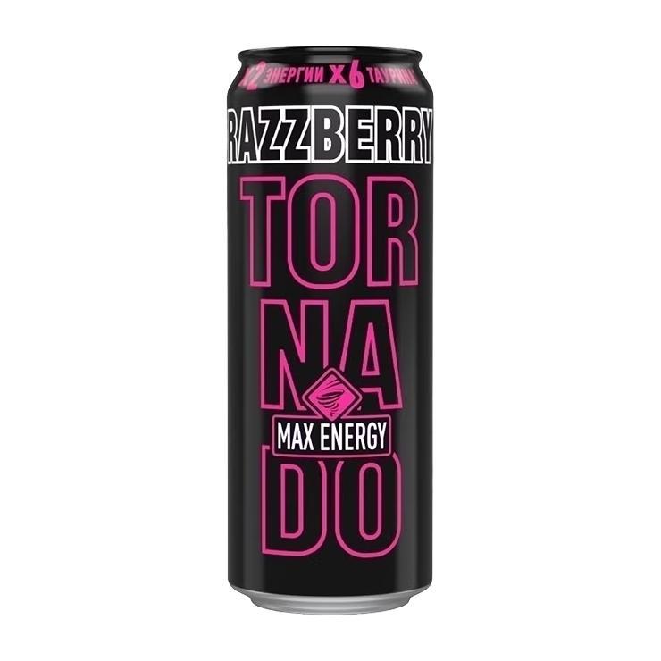 Напиток энергетический Tornado Max Energy Razzberry 450 гр., ж/б