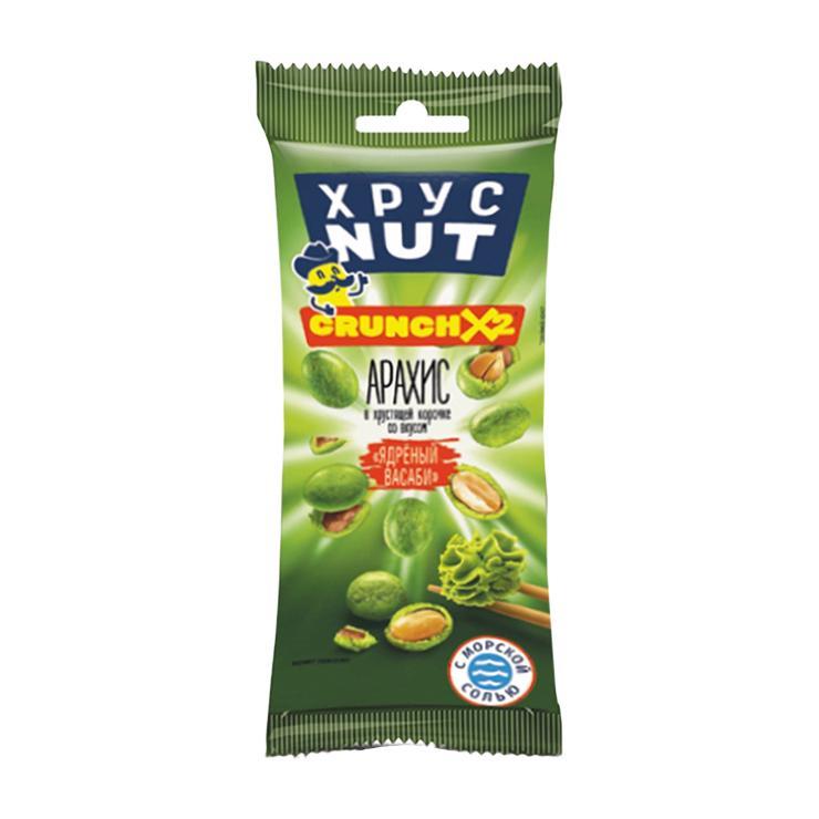 Арахис ХрусNUT в корочке васаби 50 гр., флоу-пак