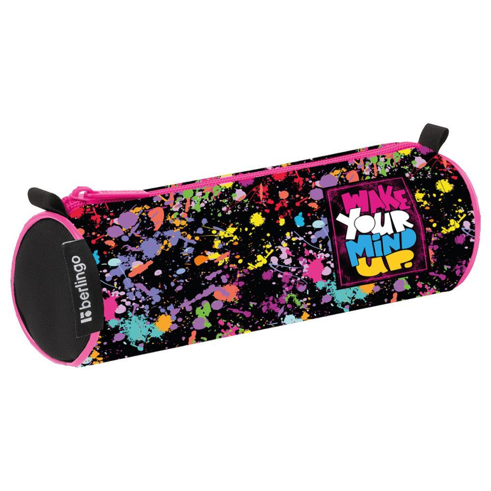 Пенал тубус Berlingo Wake your mind up 210х60 1 отделение полиэстер, пакет
