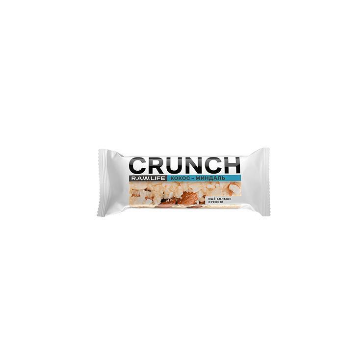 Батончик CRUNCH R.A.W.LIFE ореховый кокос и миндаль 30 гр., флоу-пак