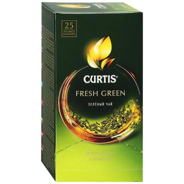 Чай Curtis Fresh Green зеленый, 25 сашетов, 50 гр., картон