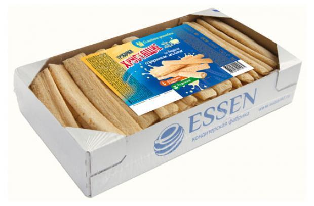 Трубочки хрустящие Essen со вкусом сгущенного молока 400 гр., картон