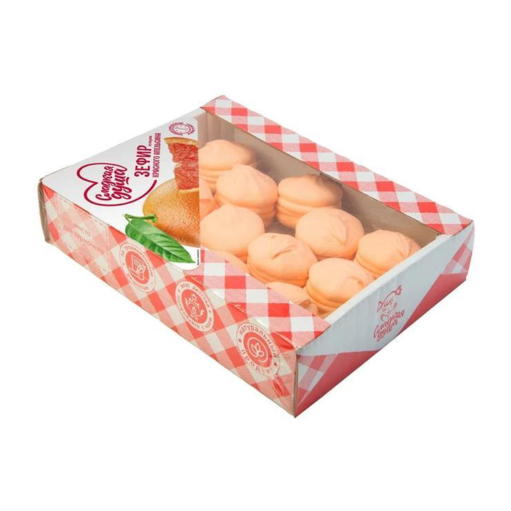 Зефир Сладкая душа неглазированный со вкусом красного апельсина 500 гр., картон