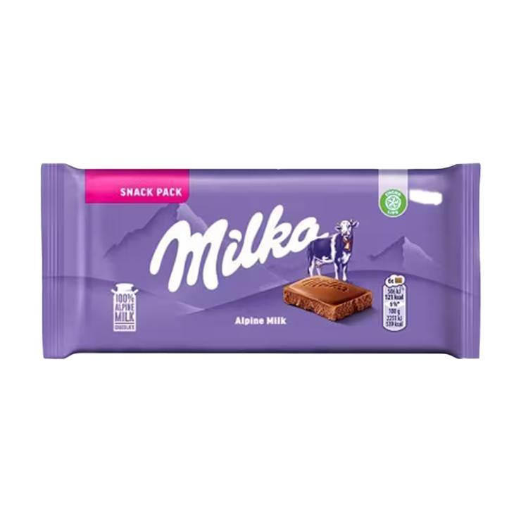 Шоколад Milka Alpine Milk 45 гр., флоу-пак