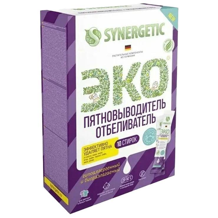 Oтбеливатель – пятновыводитель для одежды Synergetic с активным кислородом гипоаллергенный 10 стирок., ПЭТ
