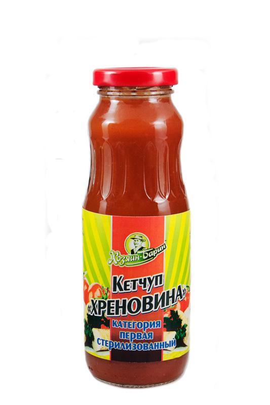 Кетчуп Быховский Хреновина категория первая 290 гр., стекло