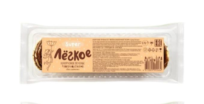 Печенье Тонкий стиль СуперЛегкое Кукурузное в молочной глазури без глютена 103 гр., флоу-пак