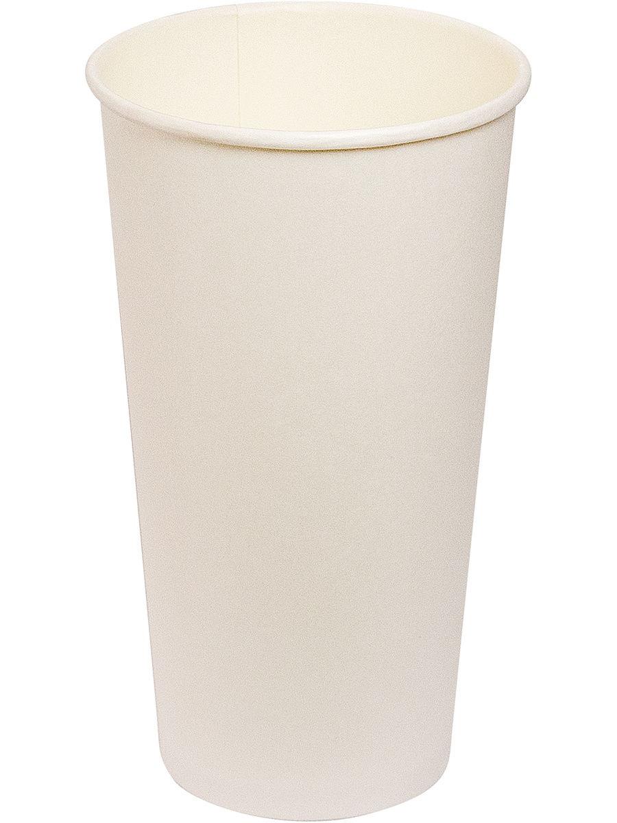 Стакан бумажный 100мл D62 мм 1-сл для горячих напитков белый PPS/1000