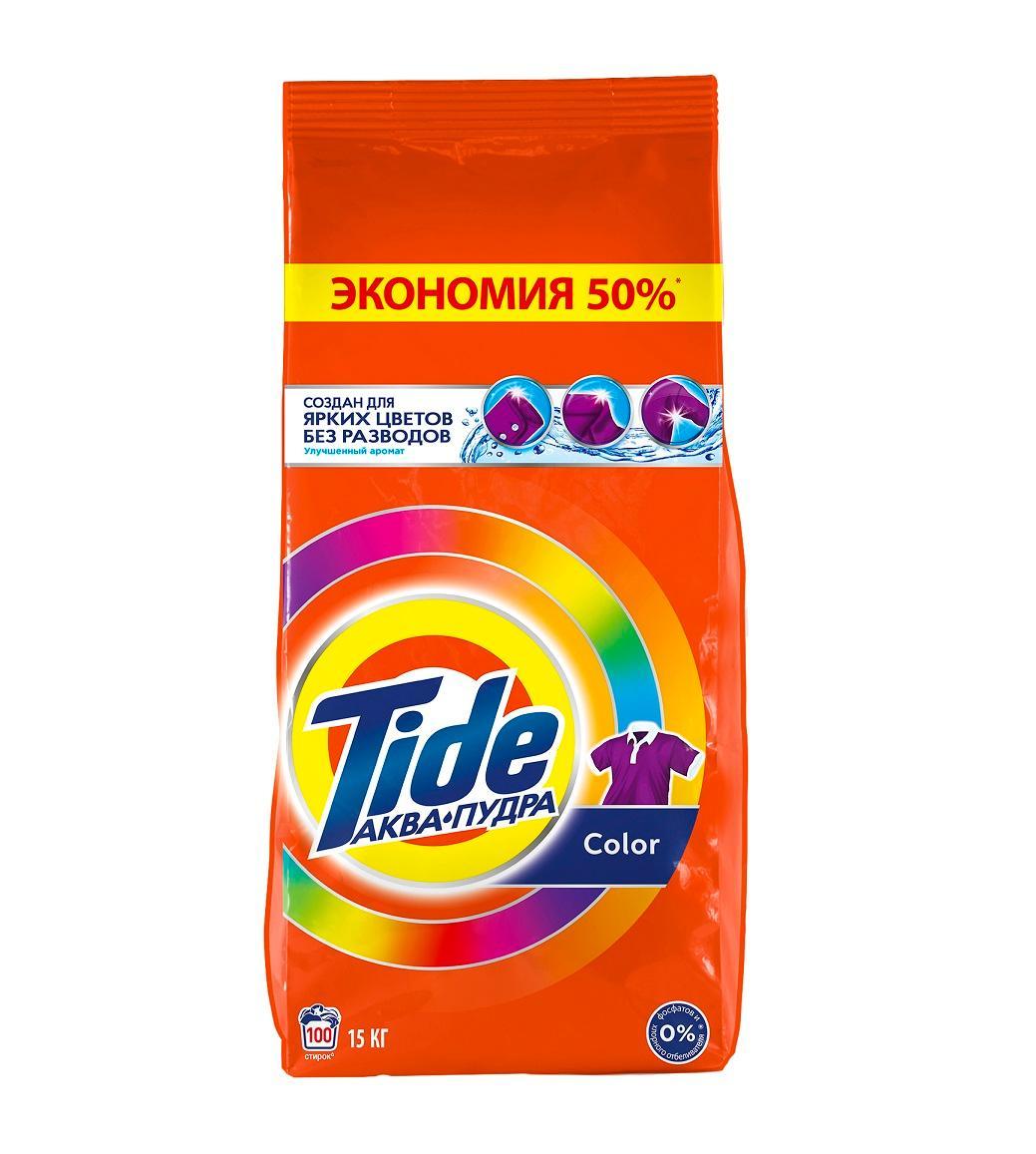 Стиральный порошок Автомат Tide Color 100 стирок 15 кг., пакет