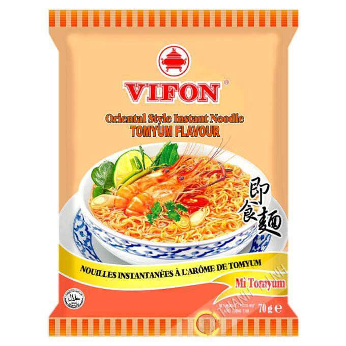 Лапша быстрого приготовления пшеничная Vifon со вкусом Том Ям 70 гр., флоу-пак