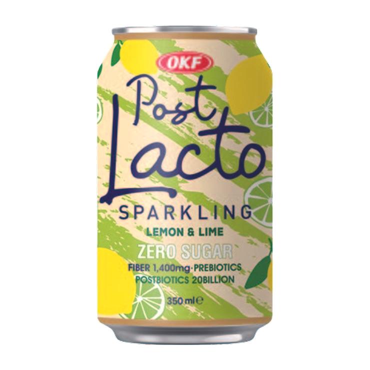 Напиток сильногазированный Post Lacto Lemon Lime zero sugar 350 мл., ж/б