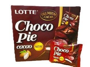 Печенье какао LOTTE прослоенное глазированное 336 гр., картон