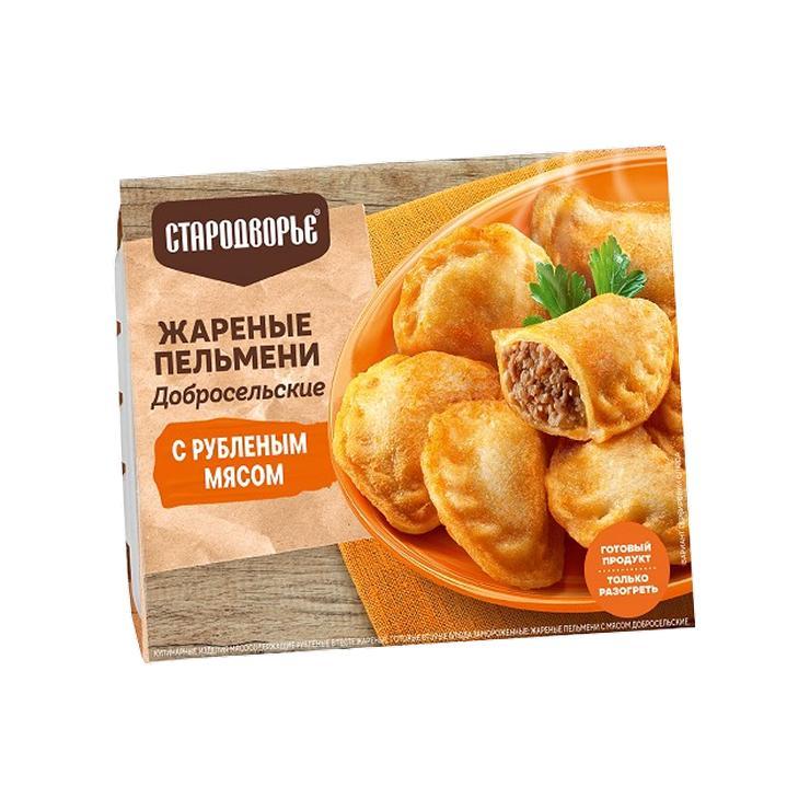 Пельмени Стародворье Добросельские с рубленым мясом жареные 200 гр., картон