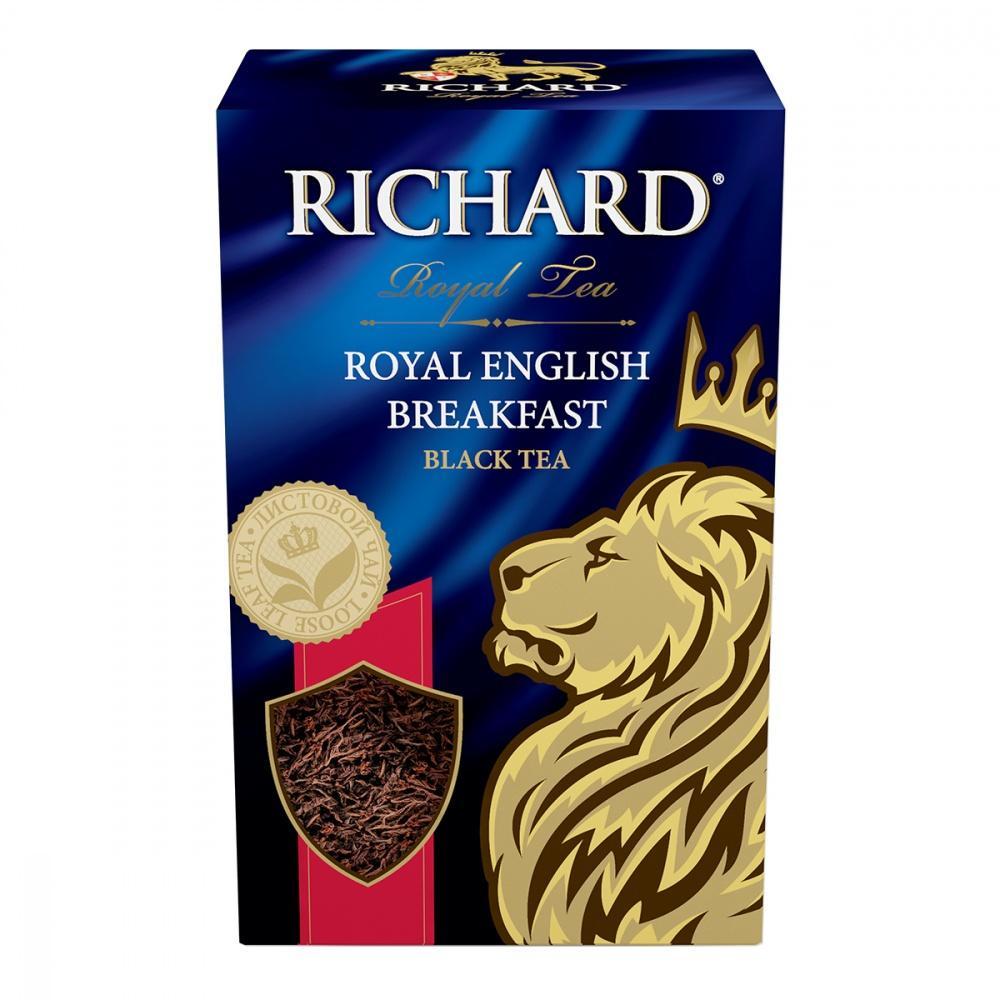Чай Richard Royal English Breakfast черный листовой 90 гр., картон