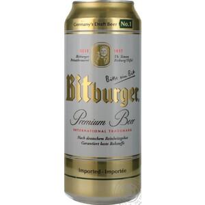 Пиво Bitburger 4,8%, 500 мл., ж/б