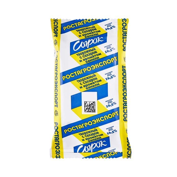 Сырок творожный А.Ростагрокомплекс глазированный ваниль 16,5% 90 гр., флоу-пак