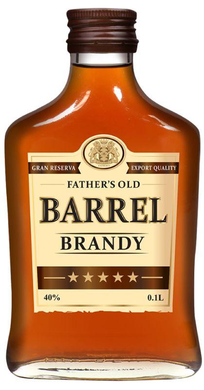 Бренди Father's Old Barrel 40% 100 мл., стекло