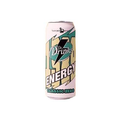 Напиток энергетический Dr. Drinks Energy Classic Zero тонизирующий газированный Россия 450 мл., ж/б
