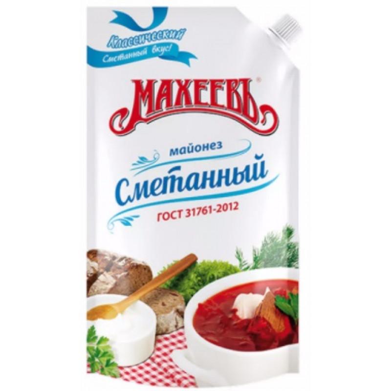 Майонез 50.5%, Махеевъ Сметанный, 800 мл., дой-пак с дозатором