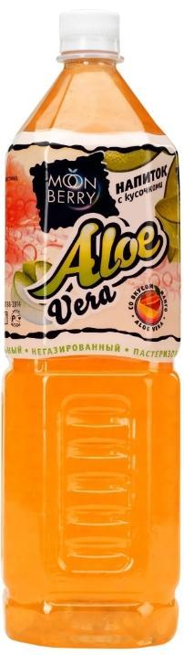 Напиток Moonberry манго с кусочками алоэ 1.5 л., ПЭТ