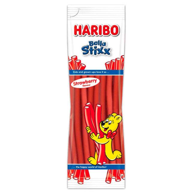 Мармелад жевательный Haribo Balla Stixx Erdbeere Кола клубника 200 гр., флоу-пак