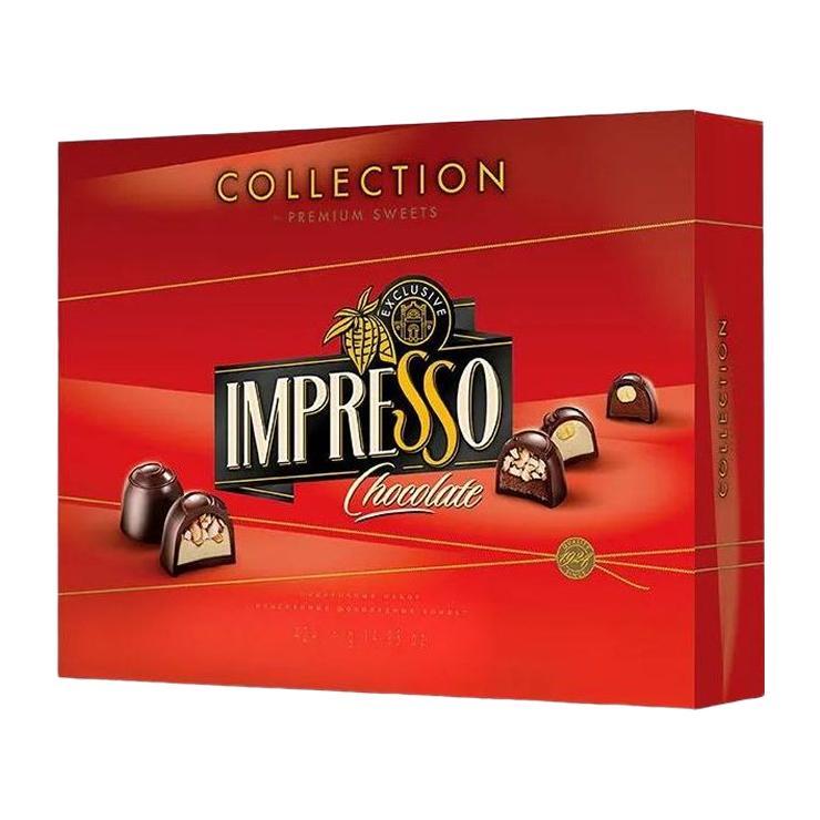 Набор шоколадных конфет Impresso подарочный красный 424 гр., картон