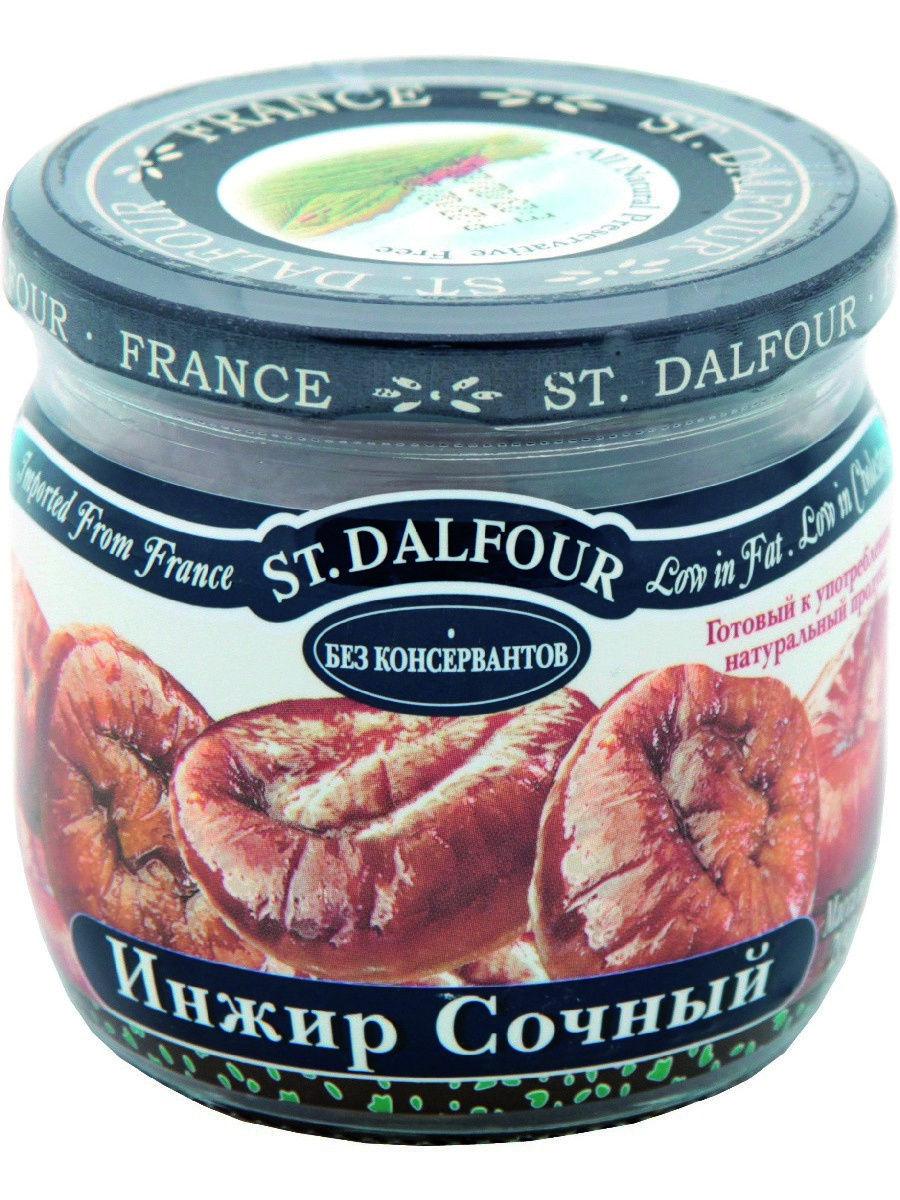 Инжир St.Dalfour Сочный без сахара, 200 гр., стекло