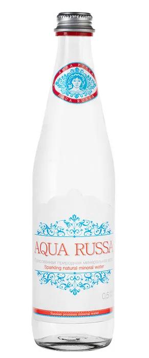 Вода газированная Aqua Russa минеральная 500 мл., стекло