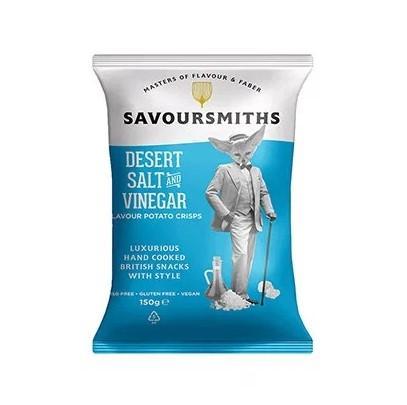 Чипсы картофельные Savoursmiths со вкусом соли и уксуса 150 гр., флоу-пак