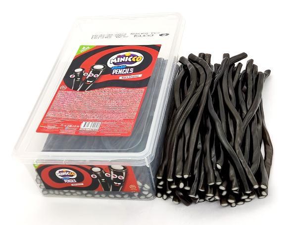 Мармелад Minicco Pencils Black Vegan Лакрица палочки 1,5 кг., ПЭТ