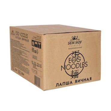 Лапша яичная, Sen Soy Egg Noodles Premium, 4,5 кг., пластиковый пакет