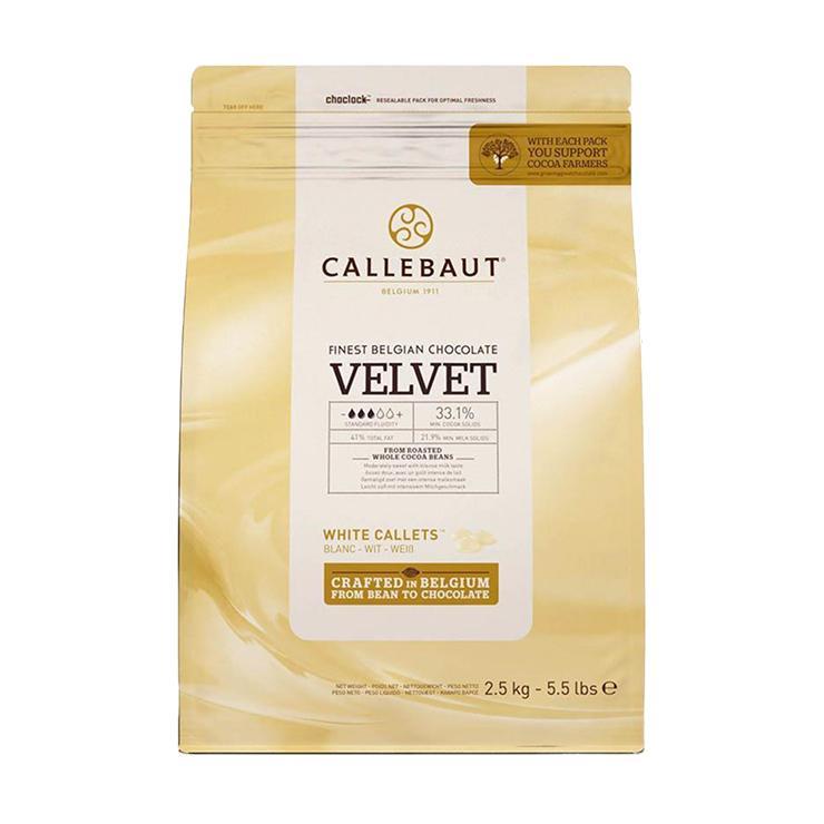Шоколад белый Callebaut 2,5 кг., дой-пак
