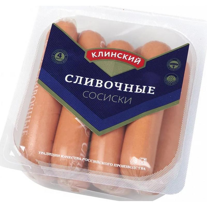 Сосиски Клинский МК сливочные, 470 гр., ПЭТ