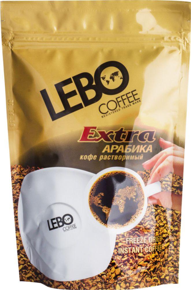 Кофе растворимый Lebo Extra сублимированный, 100 гр., дой-пак