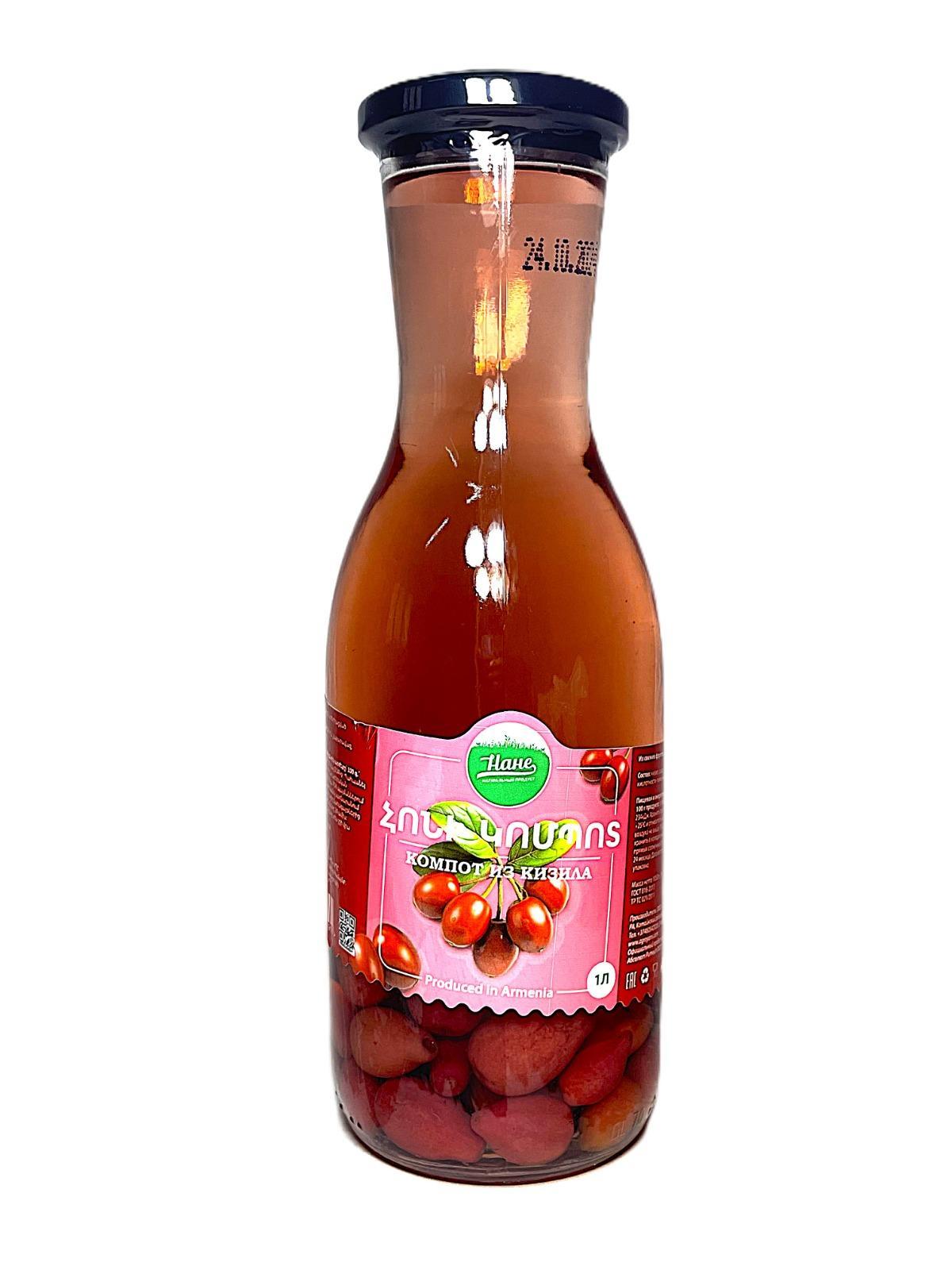 Компот Нане из кизила 1 л., стекло